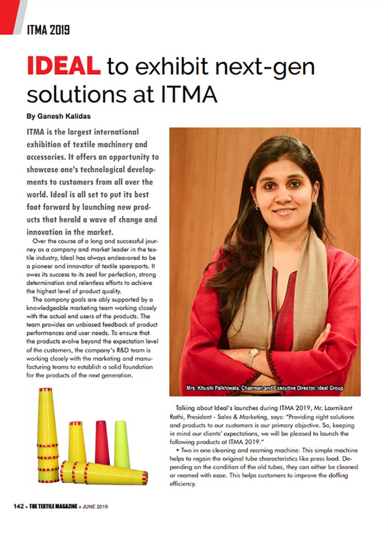 Ideal to Exhibit Next-Gen Solutions at ITMA