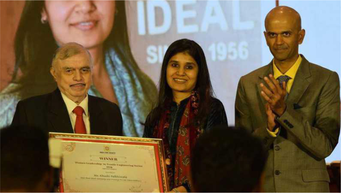 Mrs Khushi was presented the award by Justice Shri. P. Sathasivam, Former Chief Justice of India and former Governor of Kerala